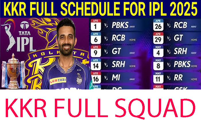 KKR Schedule 2025