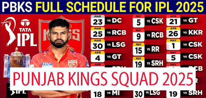 PUNJAB KINGS SQUAD 2025