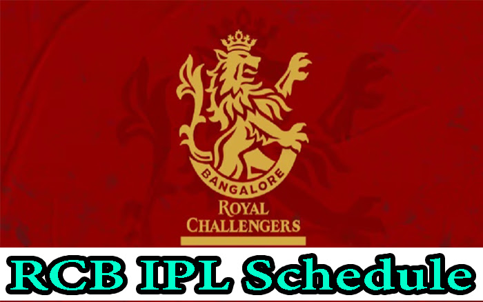 RCB IPL Schedule