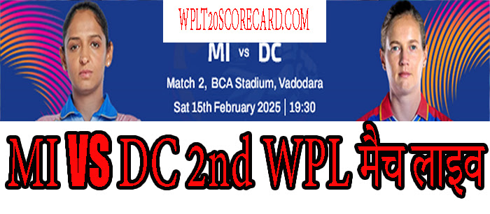 WPL MI vs DC Match 2nd